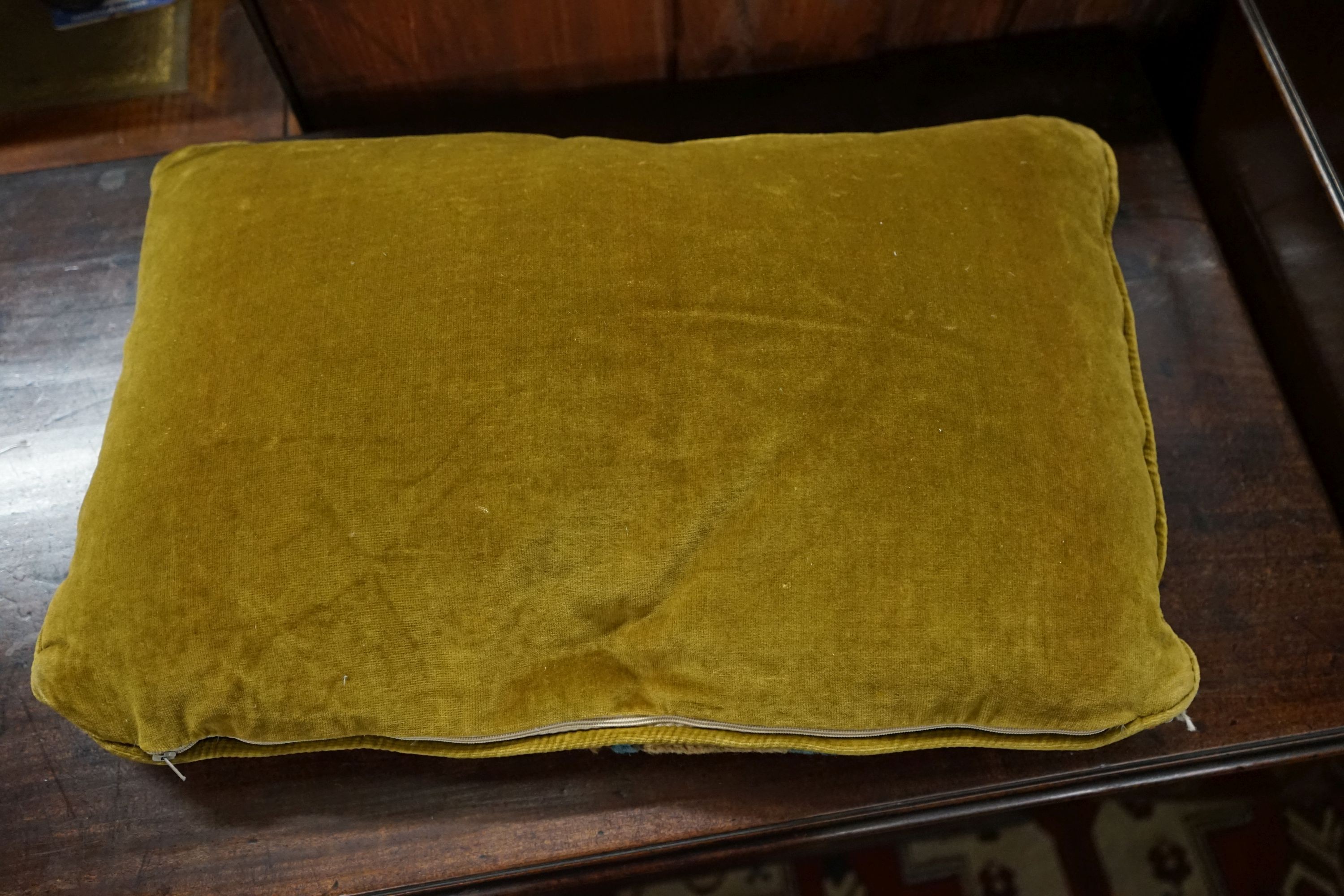 Six Caucasian, Kelim , North West Persian cushions and an Aubusson style cushion.